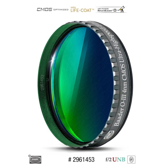 Baader O-III Ultra-Highspeed 4nm Ø 2" filter optimized for CMOS