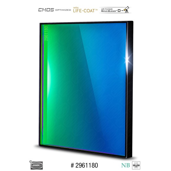 Baader O-III Narrowband 6.5nm 50x50 mm filter optimized for CMOS