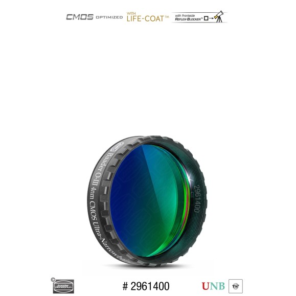 Baader O-III Ultra-Narrowband 4nm Ø 1¼" filter optimized for CMOS