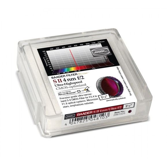 Baader S-II Ultra-Highspeed 4nm Ø 1¼" filter optimized for CMOS