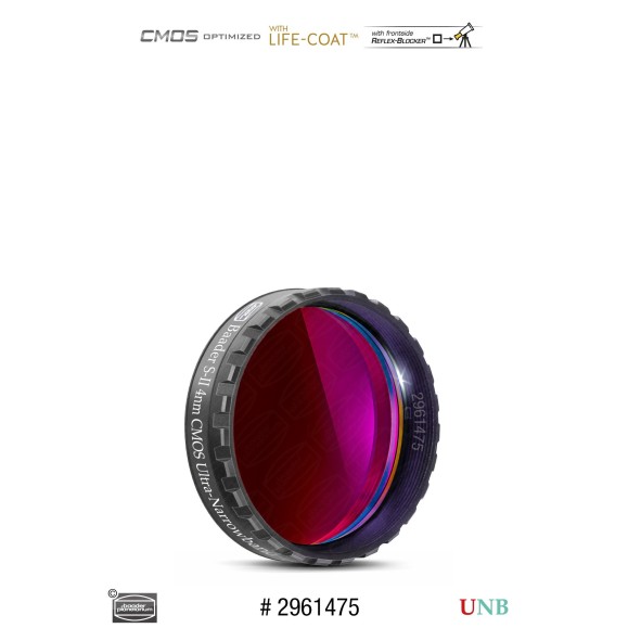 Baader S-II Ultra-Narrowband 4nm Ø 1¼" filter optimized for CMOS