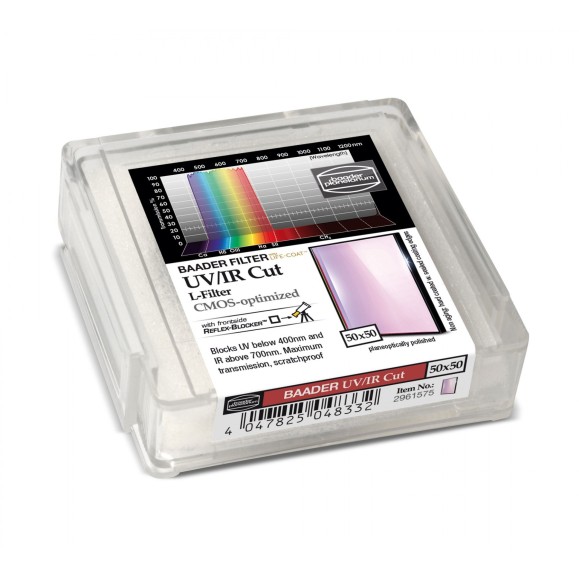 50X50 mm Baader UV/IR-Cut / L filter optimized for CMOS