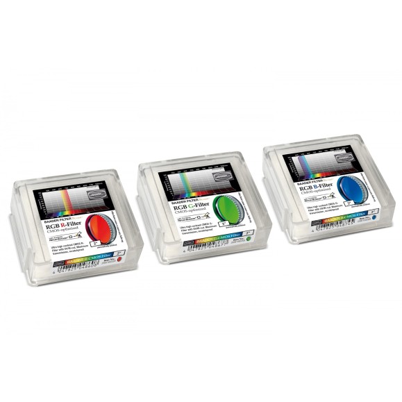 Set of 2" RGB Ø Baader filters optimized for CMOS