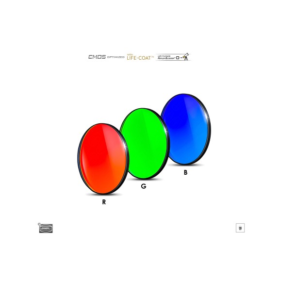 Set of 36 mm Baader RGB filters Ø 36 mm optimized for CMOS