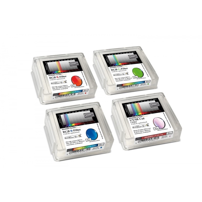Baader LRGB filter set Ø 31 mm... Baader LRGB filter set Ø 31 mm...