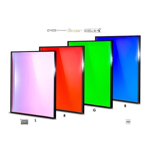 Set of 65x65 mm Baader LRGB filters optimized for CMOS