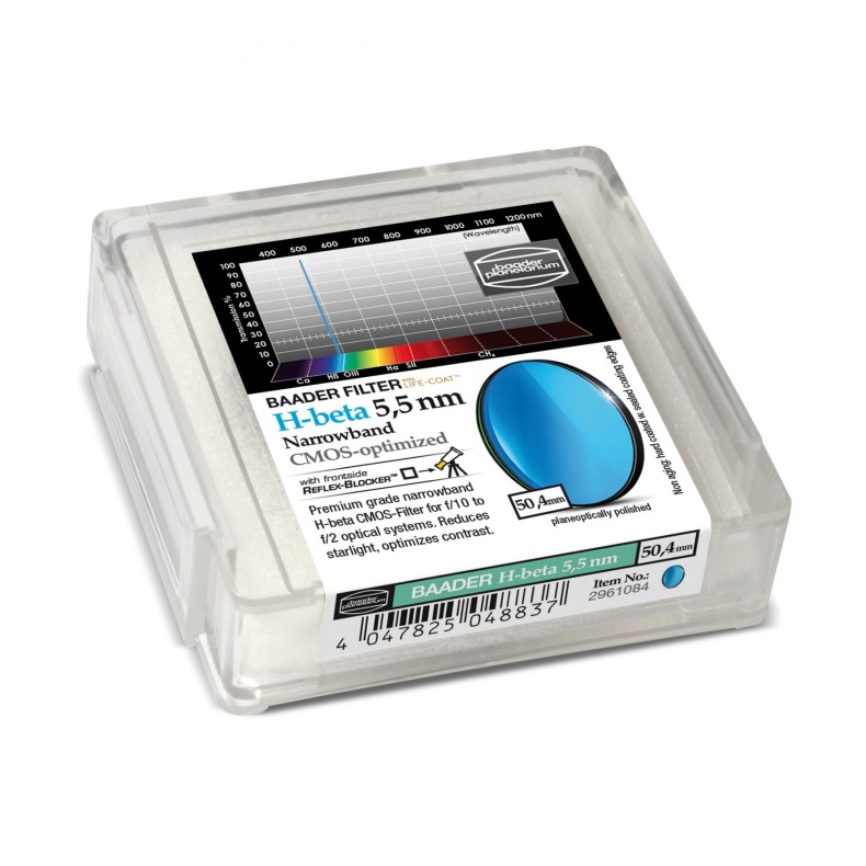 Baader H-Beta Narrowband 5.5nm Ø 50.4... Baader H-Beta Narrowband 5.5nm Ø 50.4...