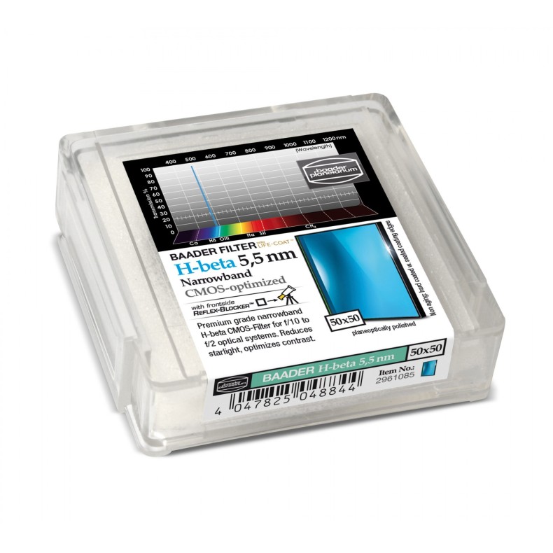 Baader H-Beta Narrowband 5.5nm 50x50... Baader H-Beta Narrowband 5.5nm 50x50...