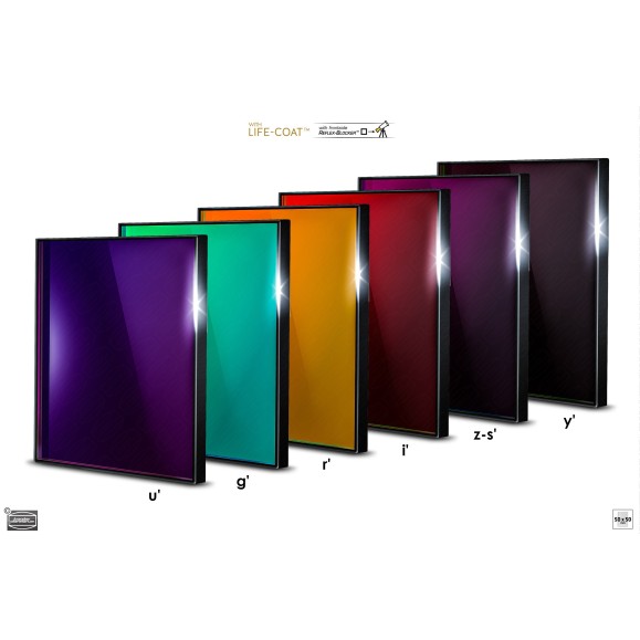 Set of photometric filters 50x50 mm² SLOAN Baader Planetarium