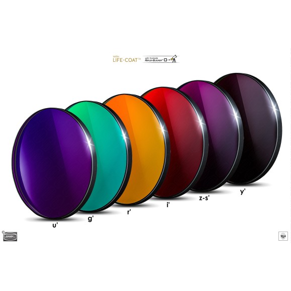 Set of photometric filters Ø 50.4 mm SLOAN Baader Planetarium