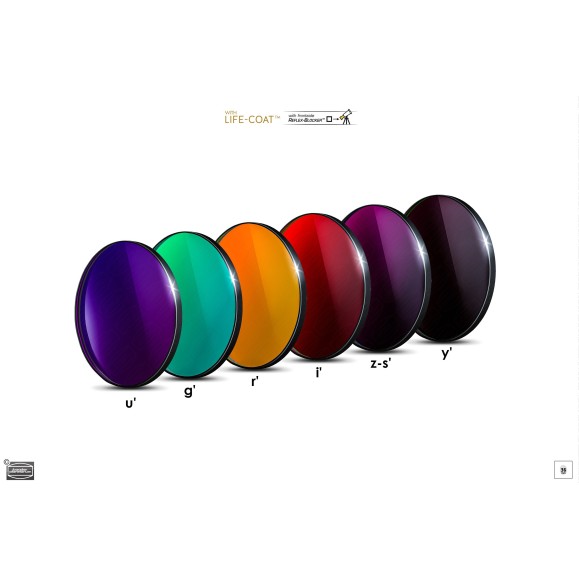 Set of photometric filters Ø 36 mm SLOAN Baader Planetarium