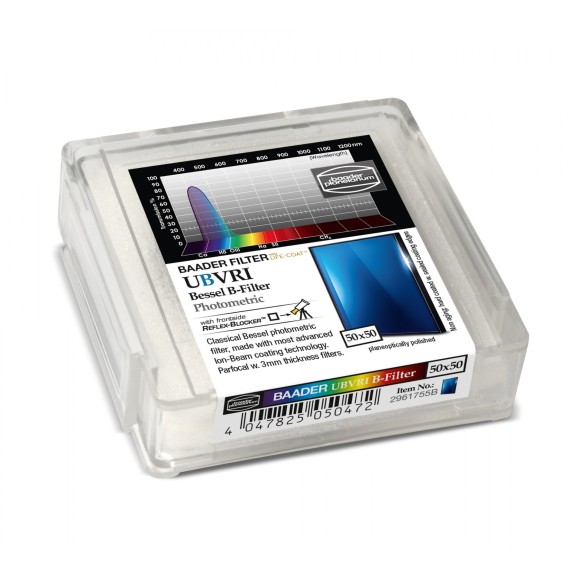 Photometric Filter 50x50 mm² BESSEL UBVRI-B Baader Planetarium