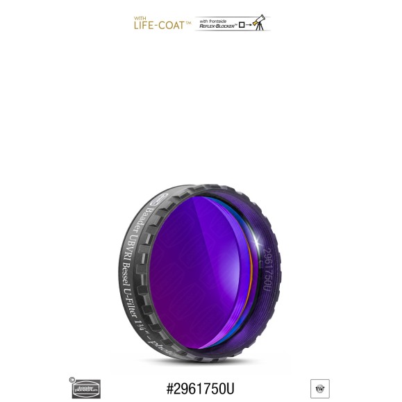 Photometric Filter Ø 1¼" BESSEL UBVRI-U Baader Planetarium