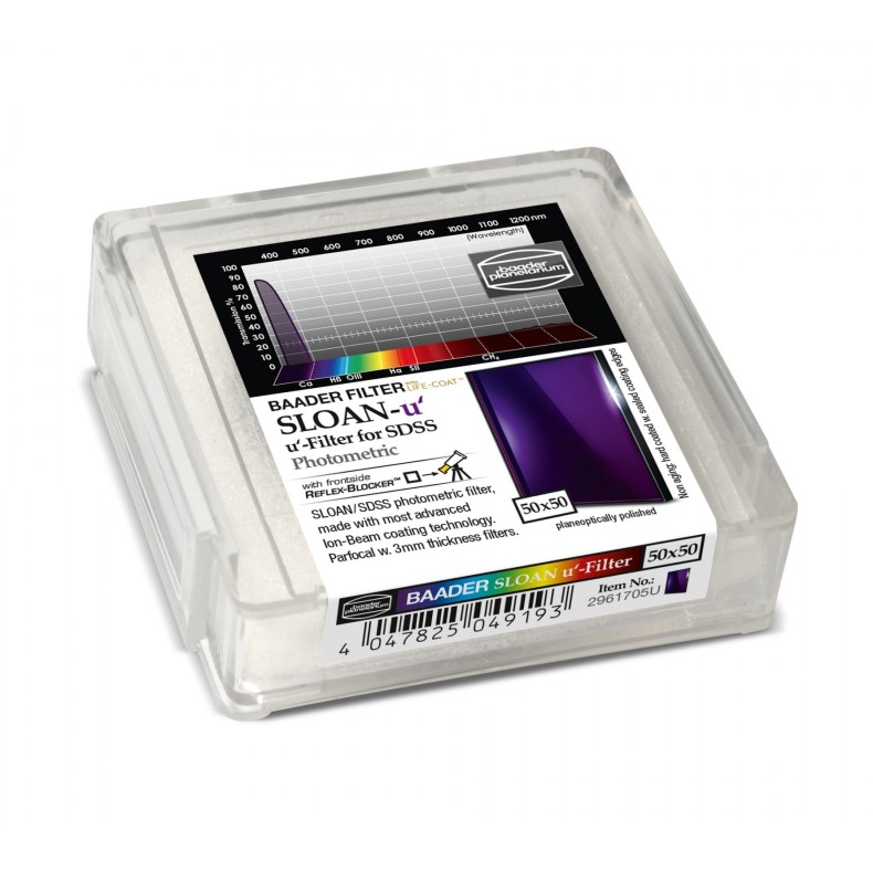 Photometric Filter 50x50 mm² SLOAN-u... Photometric Filter 50x50 mm² SLOAN-u...