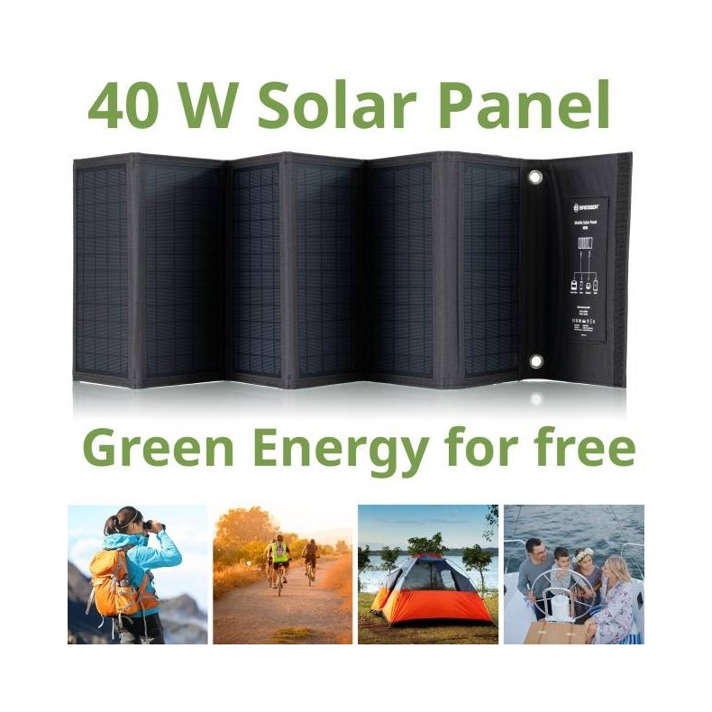 Portable solar panel Bresser 40W with...