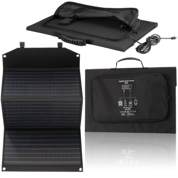 Portable Solar Panel Bresser 90W with USB and DC output