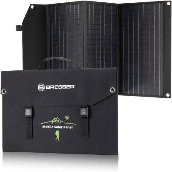 Portable Solar Panel Bresser 90W with USB and DC output