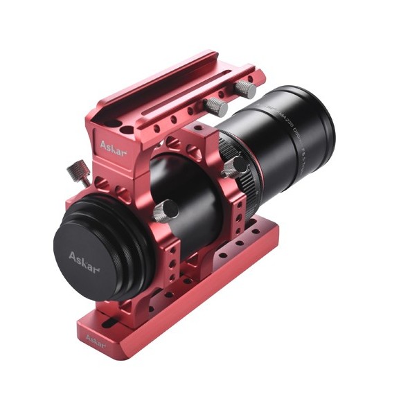 APO telephoto lens Askar 230mm f/4.6 or hand-held refractor or guide tube or spotting scope