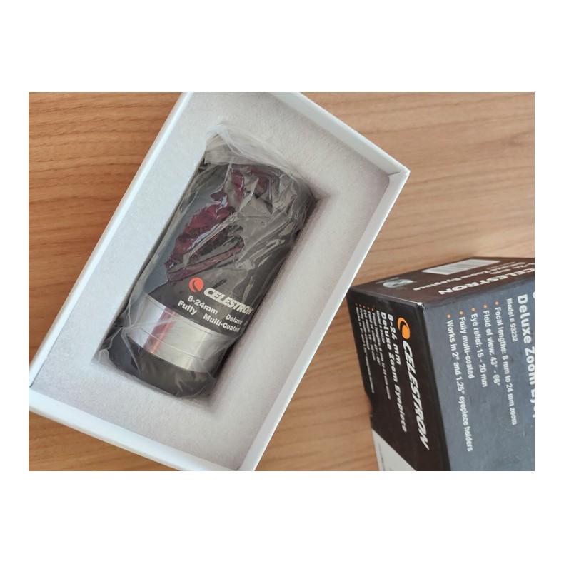Celestron Deluxe zoom eyepiece 8-24mm... Celestron Deluxe zoom eyepiece 8-24mm...