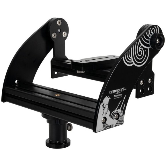 Giant binoculars Omegon Brightsky 30x100 90º with tripod, center column and Neptune foregrip