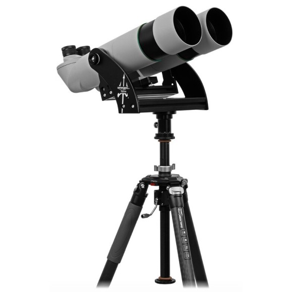 Giant binoculars Omegon Brightsky 30x100 90º with tripod, center column and Neptune foregrip
