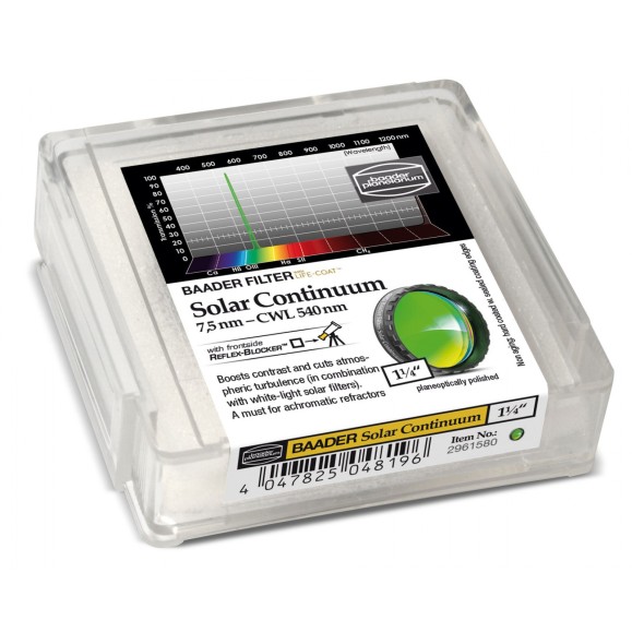 Baader Solar Continuum 7.5nm 1¼" (540nm) filter 2961580