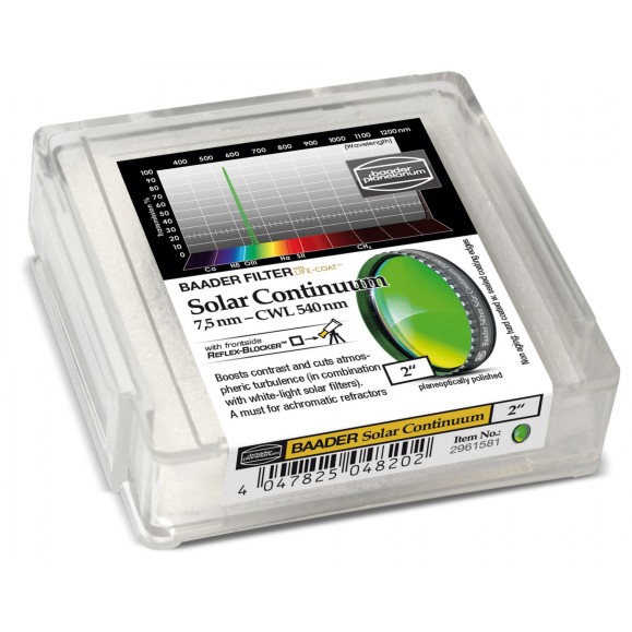 Baader Solar Continuum Filter 7.5nm 2" (540nm)