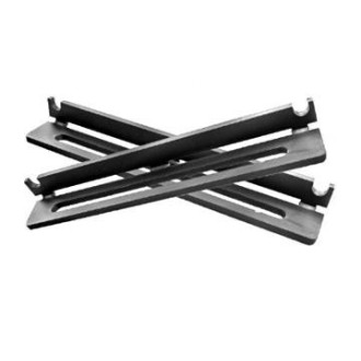 Pair of black aluminum...