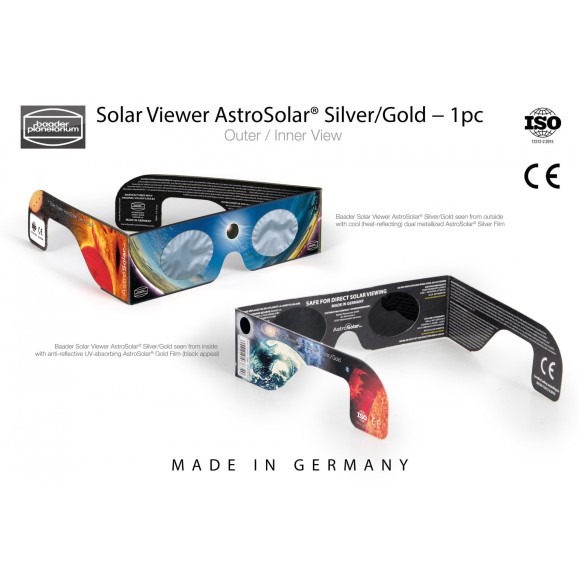 BAADER PLANETARIUM AstroSolar® Solar Eclipse Glasses Silver/Gold 2459294