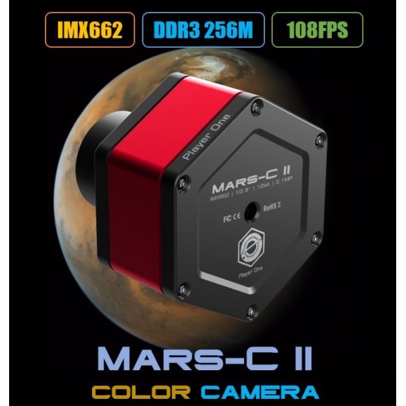 PLAYER ONE Mars-C II USB3.0 Color Planetary Camera (IMX662)