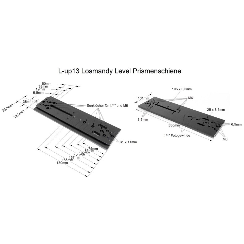 Dovetail TS-Optics type Losmandy... Dovetail TS-Optics type Losmandy...