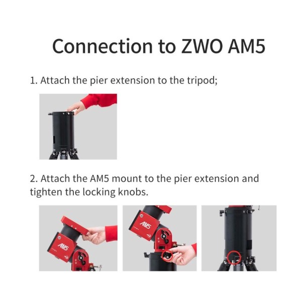 Extension 20cm for tripod ZWO TC40