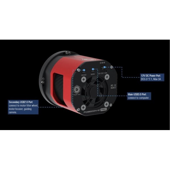 Mono Player One Poseidon-M Pro (IMX571) mono refrigerated camera