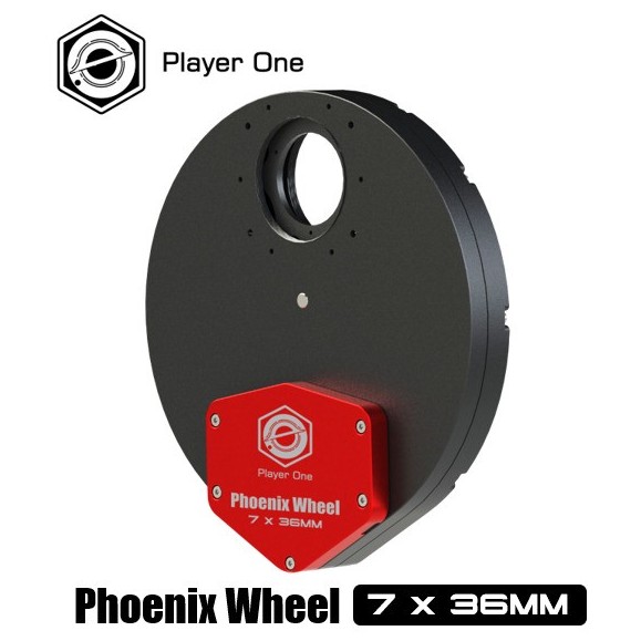 Player One 7x36mm 7 position filter holder wheel for 36" unmounted filters
