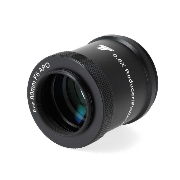 Flattening reducer TS-Optics 0.8x for refractor TS 80mm f/6 CF and Photoline 80mm Triplet Apo