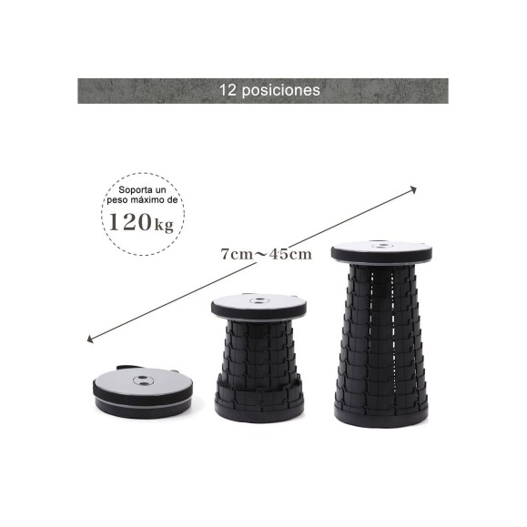 Folding stool Mini Max Stool Black