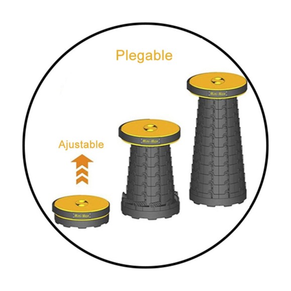 Folding stool Mini Max Stool Yellow