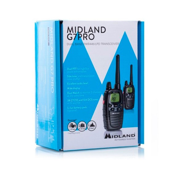 Midland G7E PRO Radio PMR446 Pair