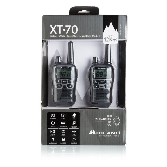 Radio XT70 pair pmr446 Midland