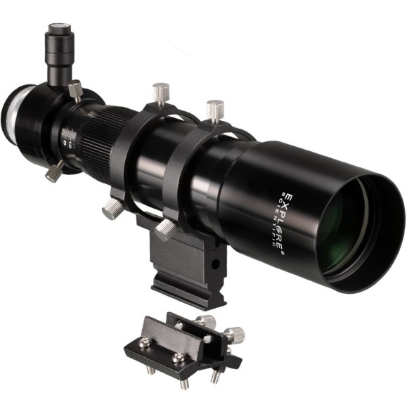 EXPLORE SCIENTIFIC 10x60 helical focus finder and guide with 1.25 in. and T2 connection