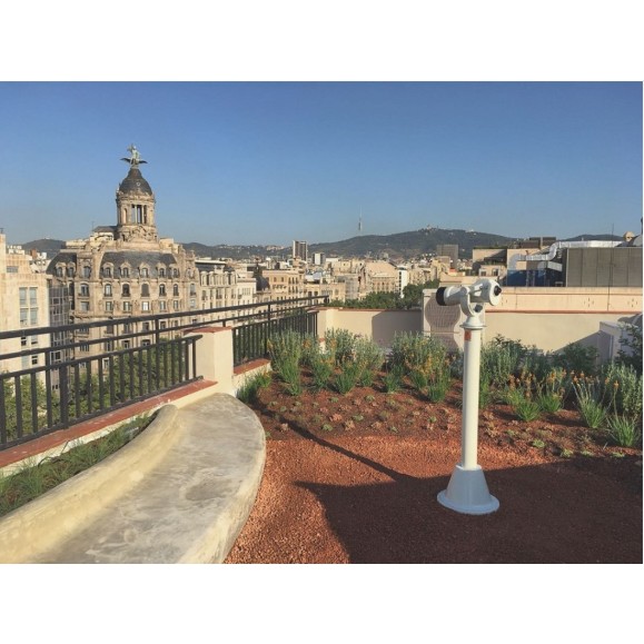 Coinless viewing telescope conical base OPAKUA T2C