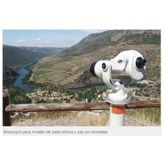 Coinless viewing telescope conical base OPAKUA T2C