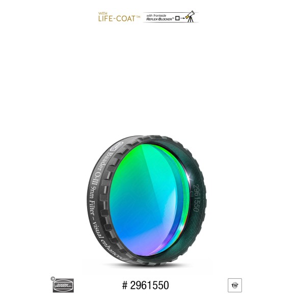 Baader O-III 1¼" Super-G (9 nm) filter - optimized for CMOS
