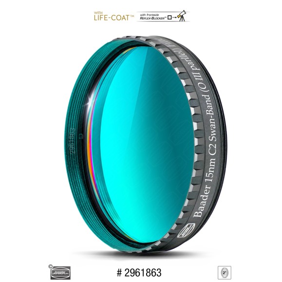 2" (15 nm) Baader C2 Swan Band Filter - O III parallel