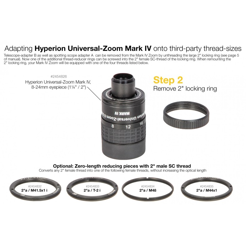 Zero optical length reducer ring 2 "a... Zero optical length reducer ring 2 "a...