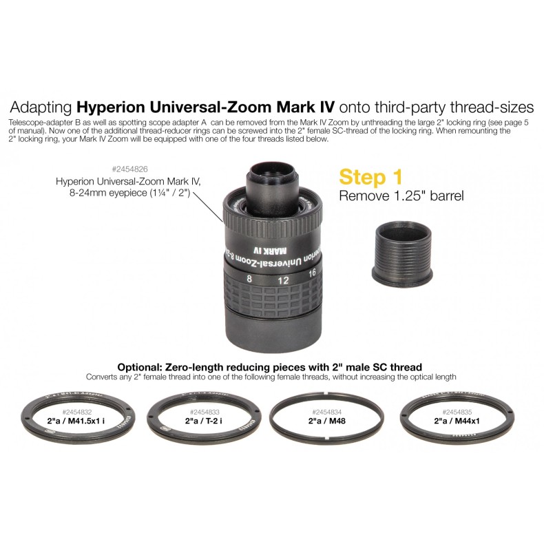 Zero optical length reducer ring 2 "a... Zero optical length reducer ring 2 "a...