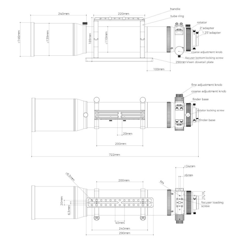 Triplet Astrograph Telescope Askar... Triplet Astrograph Telescope Askar...