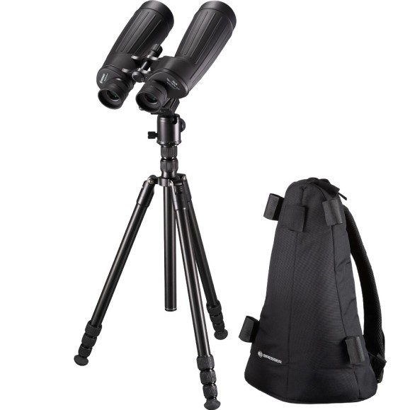 BRESSER NightExplorer 15x70 Binoculars (with tripod and backpack)