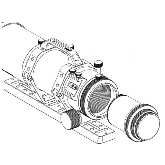 Flattener reducer ZWO 0,75x FOR FF65