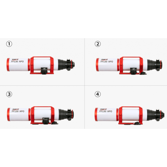 Flattener reducer ZWO 0,7x for FF107 & FF130
